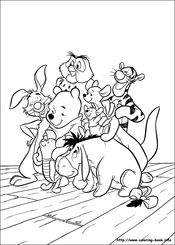 Winnie the Pooh coloring picture